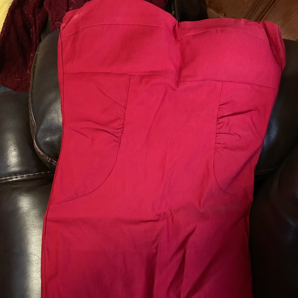 Red tight dress